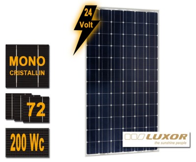 Panneau solaire Luxor Solar Monocristallin 200 Wc - 24V